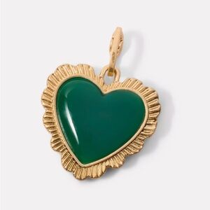 Clare V Scallop Heart Charm